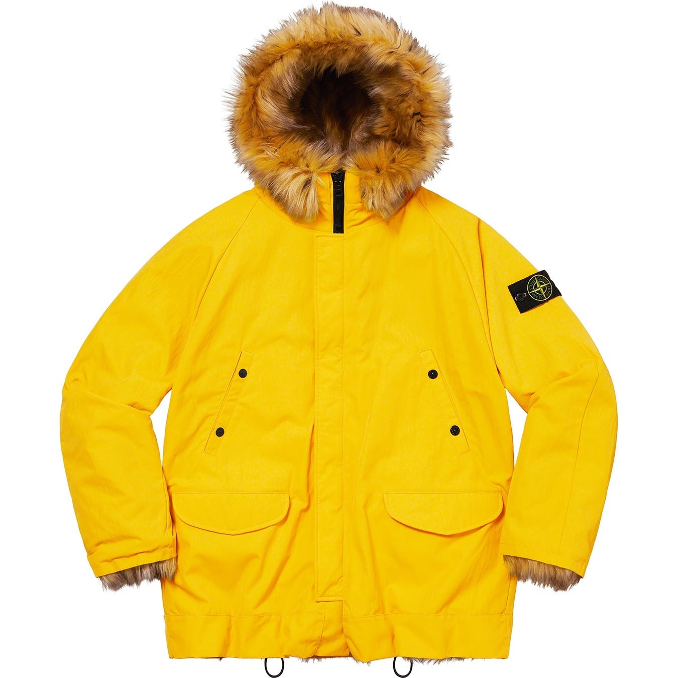 Supreme®/Stone Island® Formula Steel Reversible Faux Fur Parka view 3